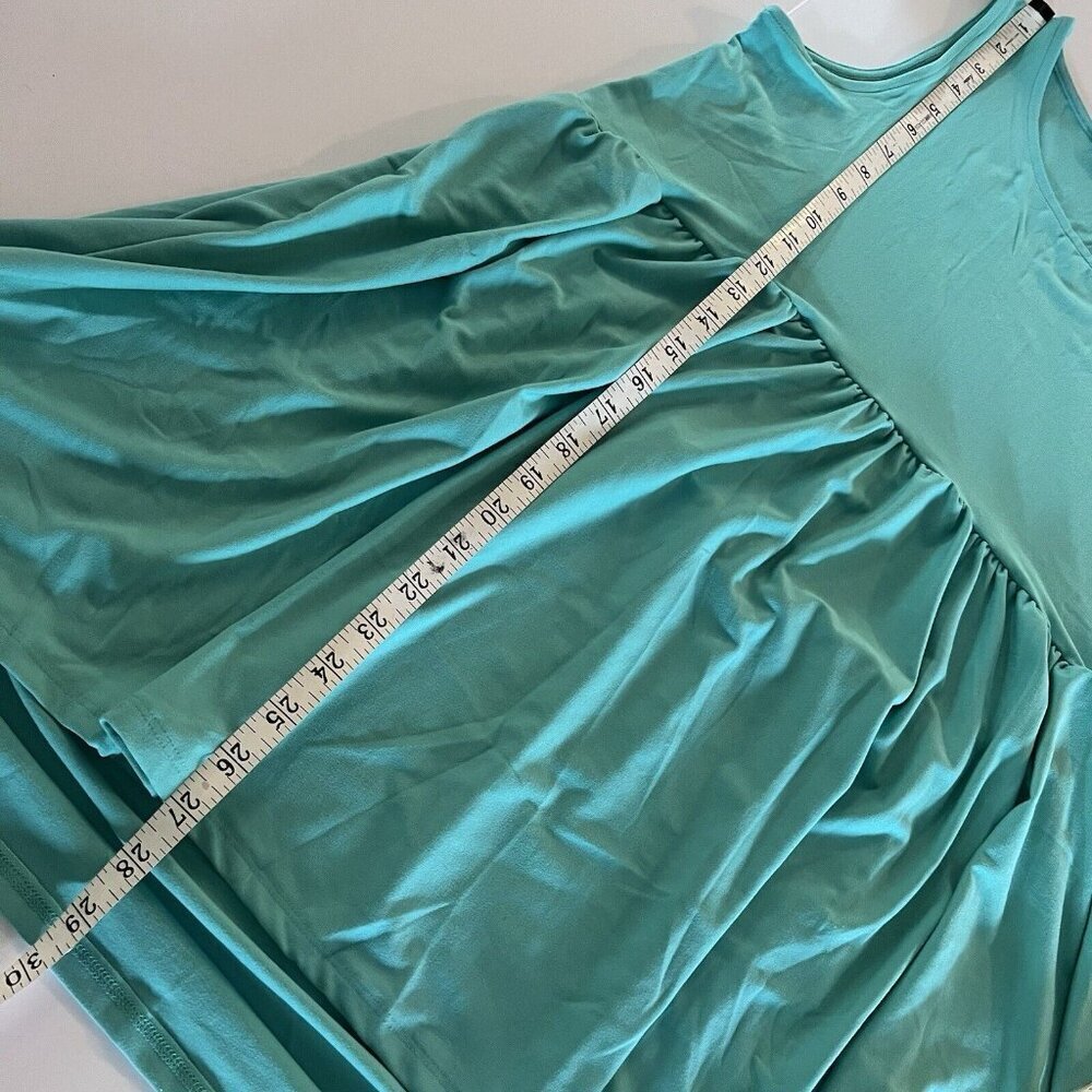 Zenana Women’s Size Small Sleeveless Baby Doll Top Buttery Soft Knit Turquoise - Picture 7 of 7